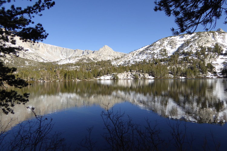 Evening reflections in Honeymoon lake