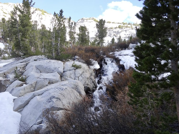 Falls on the way to Pine Creek Pass