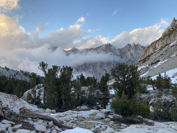 Clouds over Vidette Meadows