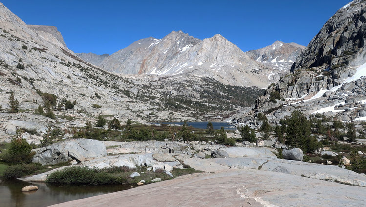 Nearing Lower Palisade Lake