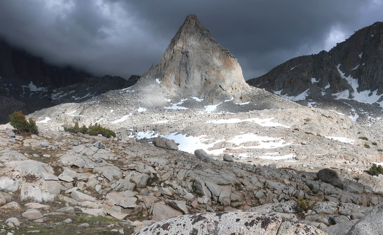 Isosceles Peak was target of brief sun during the storm