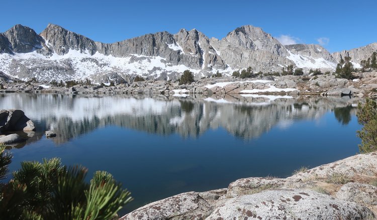 Unnamed lake below Lake 11388 had best campsites