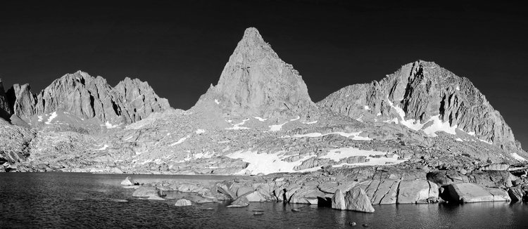 Lake 11388 at sunset (B&amp;W)