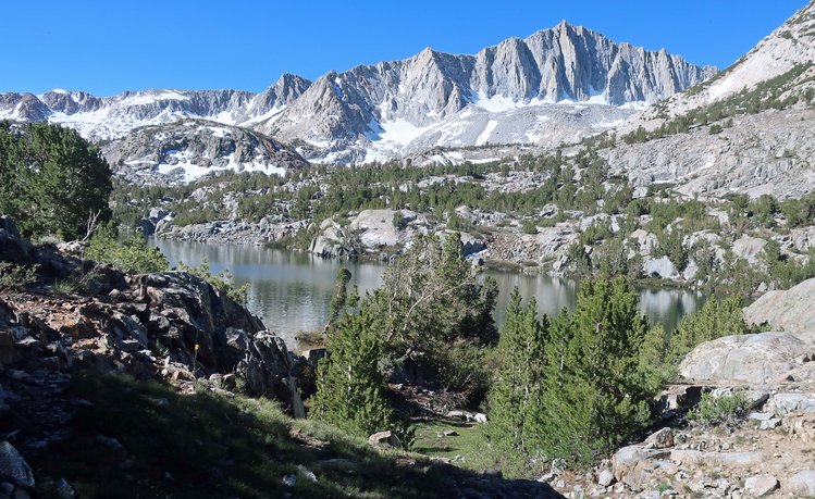 Long Lake with Mt Goode on horizon