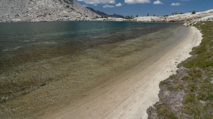 Beach on Cathedral Lake