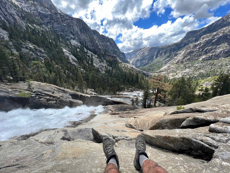Obligatory boots + stunning scenery pic
