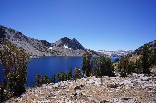 Duck Lake and Silver Divide from Duck Pass
