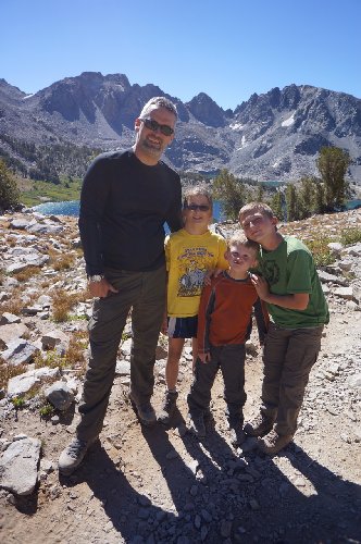 With my kids at Duck Pass