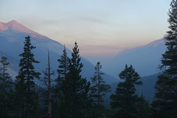 Smoggy Mono Creek canyon