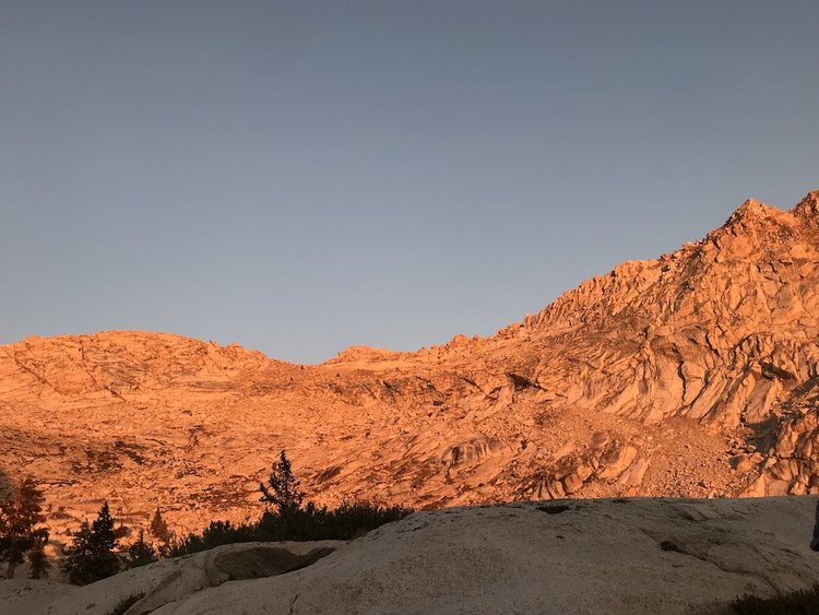 Alpenglow at Crystal Lake