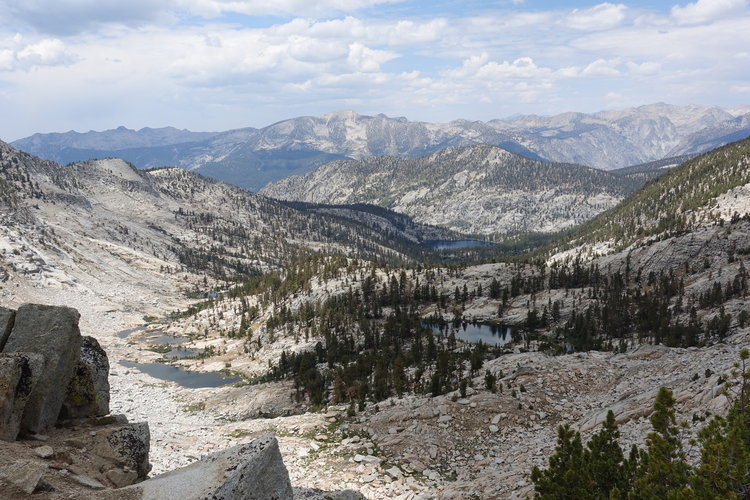 Looking down into Gardiner Basin
