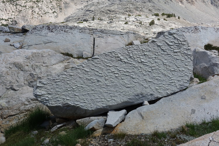 Unusual rock fracture