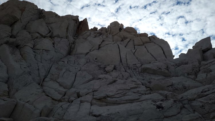 Crux or at least what I ran into and couldn't figure out a route up I was comfortable with.