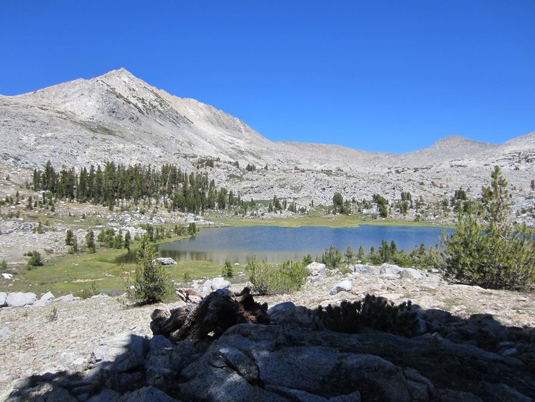 The first lake I came to in Blue Canyon