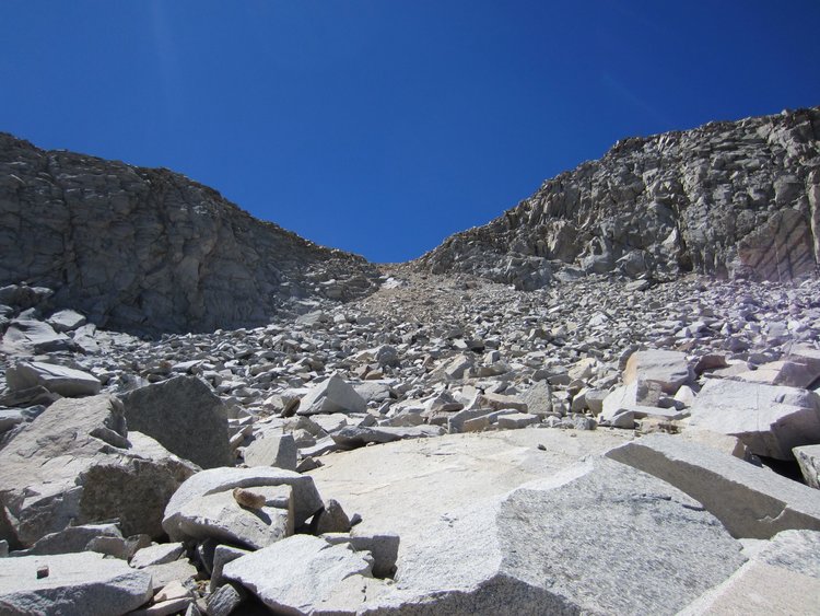Looking back up at what I wouldn't want to descend again