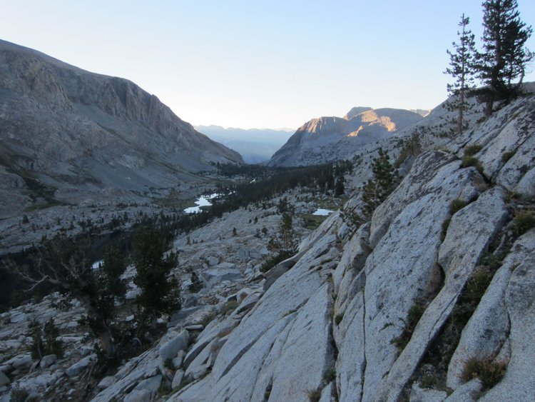 Climbing out of the 10232 basin