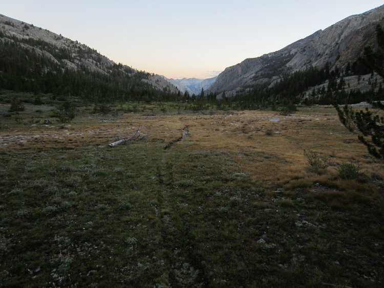 An early start in Goddard Canyon