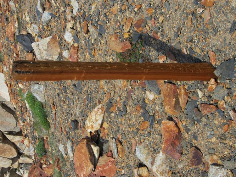 Artistically carved post