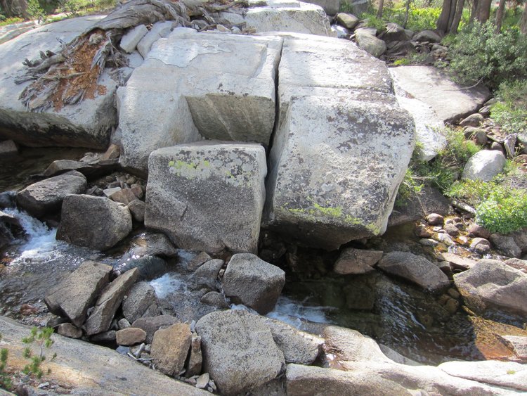 Nature's quarrying operation