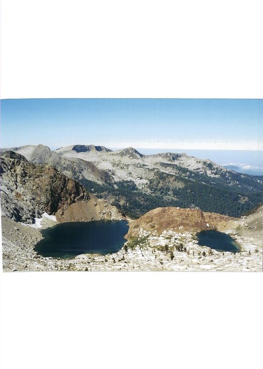 Crystal Lake from ridge to Amp lake