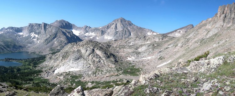 Washakie Lake viewed from Spearpoint Pass