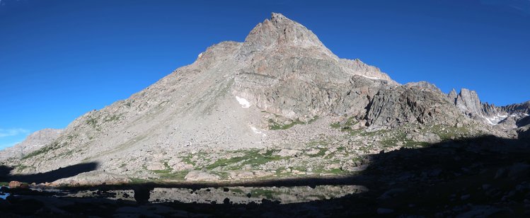 Early morning view back towards where I camped