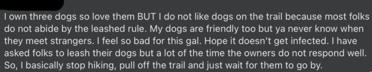 asking people to leash/restrain dogs