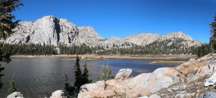 view from the south side of Emigrant Lake