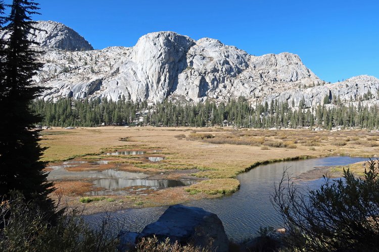 the inlet meadow from the south side of Emigrant Lake