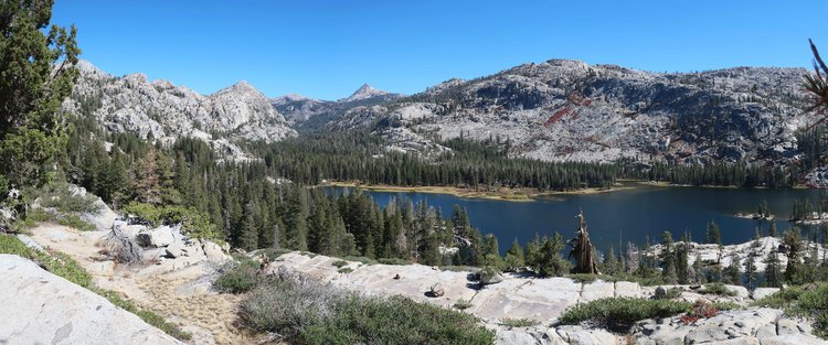 Huckleberry Lake viewed from the trail to Latora Lake