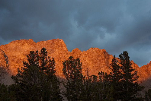 Sunset during the storm