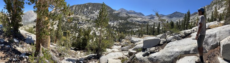 Halfway down looking up towards white pass