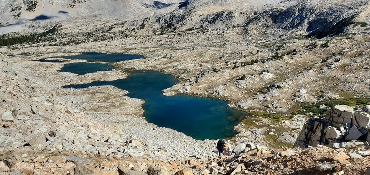 Looking down on Lake basin