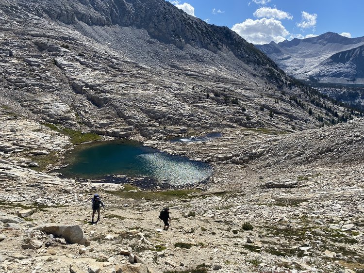 Down the other side of Cartridge Pass