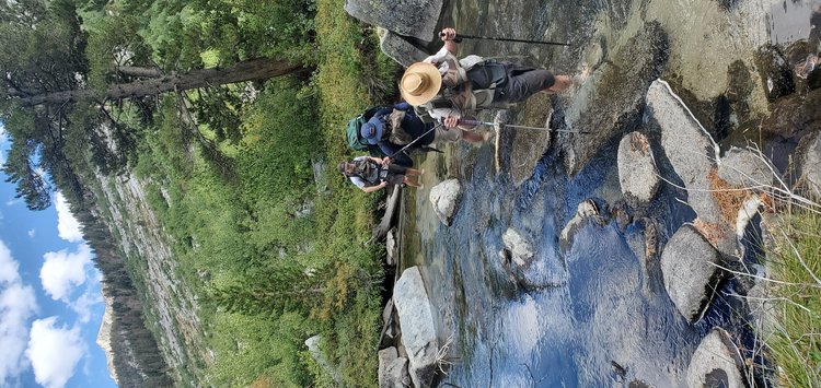 One of the many Muro Blanco river crossings