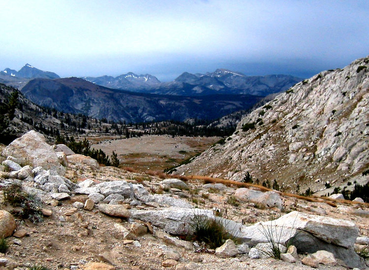Blackening clouds on Silver Pass