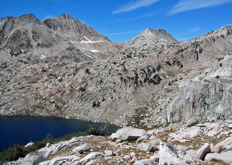 Rosy Finch Lake from Bighorn Pass