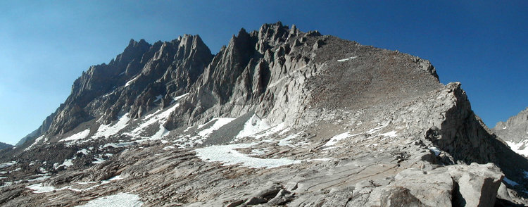 the &quot;sloping shoulder&quot; of Pk 13962, per guidebook  *