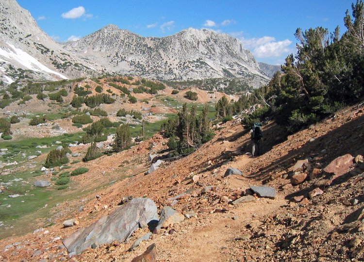 Nearing Bishop Lake  10AM