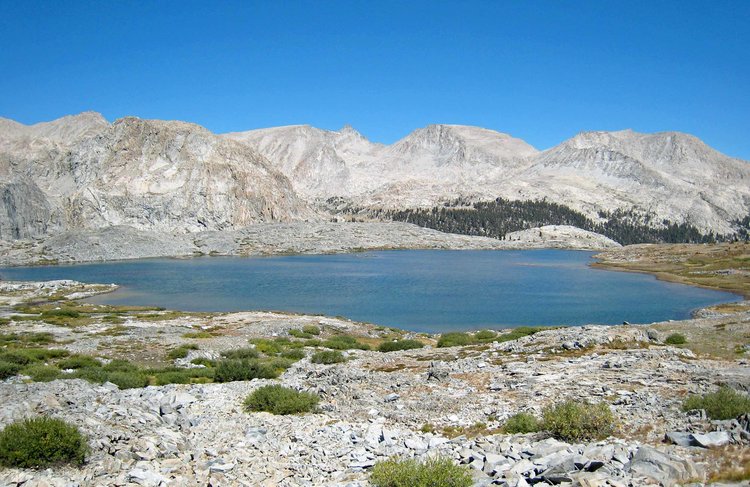 the first lake, NE of your camp 3