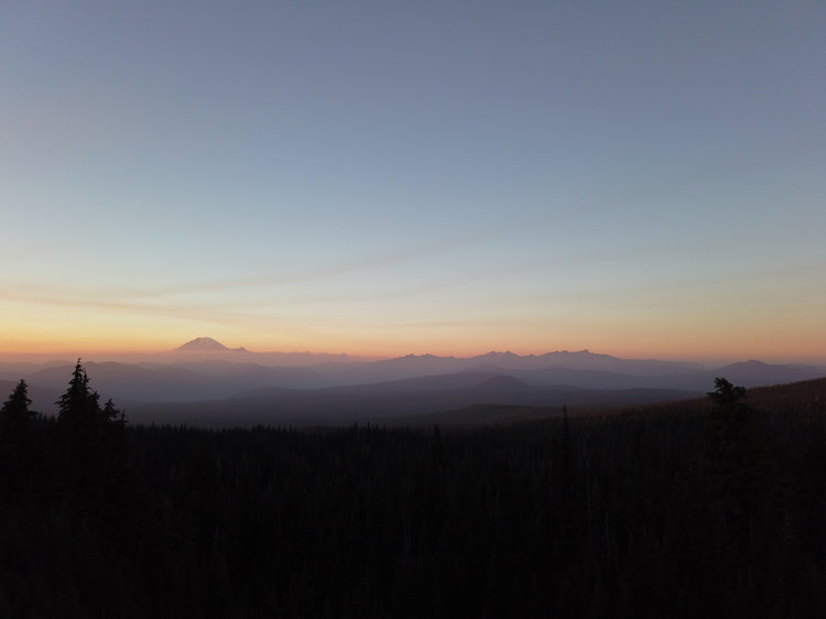 Sunset From Camp Near Mt. Adams