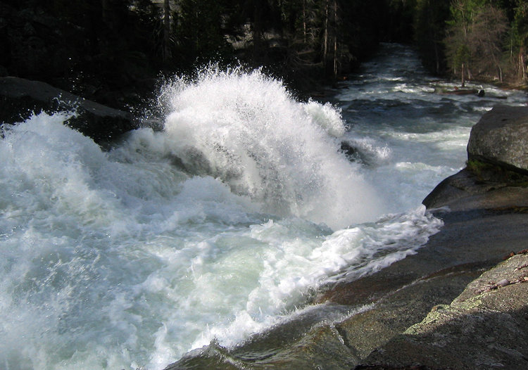 Below Camp waterfall