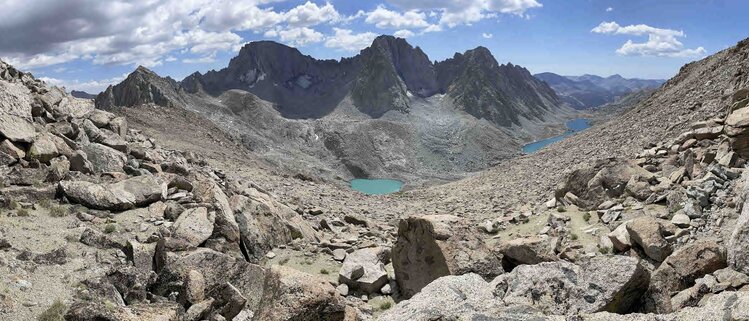 Mount Darwin from Lamarck Col