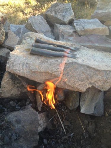 cooking some trout