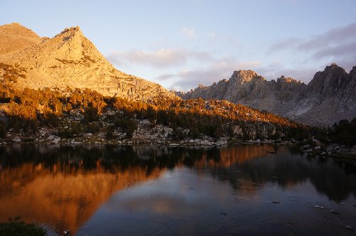 Kearsage Lakes sunset