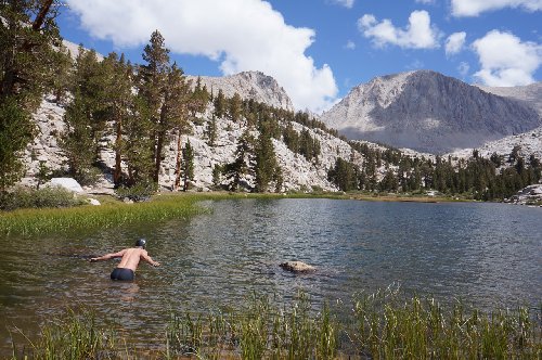 Swimming in Timberline Lake