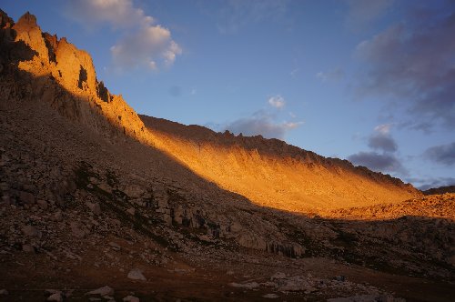 Sunset on Whitney pinnacles