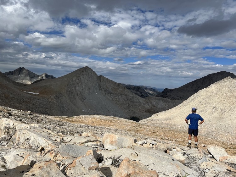 Italy Pass looking toward the west and Jumble Lake