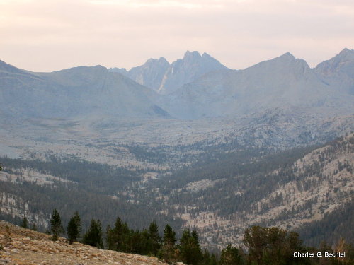 Near Bench Lake Jct looking back at Mather Pass.