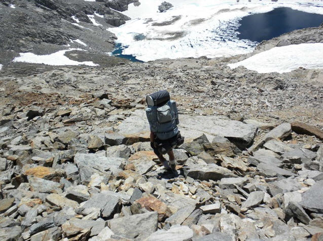 Descending to RWL en route from McGee pass